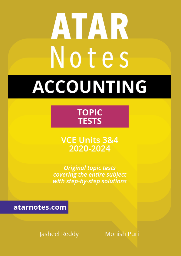 ATAR Notes Free VCE Units 3&4 Accounting Notes, Videos, Lectures